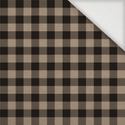 CHECK VICHY - MELANGE BEIGE - Woven Fabric for tablecloths