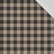 CHECK VICHY - MELANGE BEIGE - Cotton woven fabric