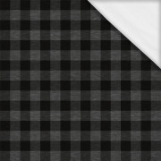 CHECK VICHY - MELANGE GRAPHITE- single jersey with elastane ITY