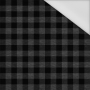 CHECK VICHY - MELANGE GRAPHITE - Waterproof woven fabric