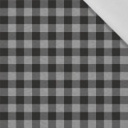 CHECK VICHY - MELANGE LIGHT GRAY - Cotton woven fabric