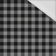 CHECK VICHY - MELANGE LIGHT GRAY - Waterproof woven fabric