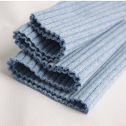 BLUE MELANGE - Thick sweater ribbing