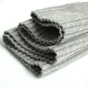 GREY MELANGE - Thick sweater ribbing