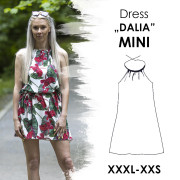 PAPER SEWING PATTERN - DRESS "DALIA" MINI