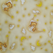 BEARS ON THE MOON - Cotton woven fabric