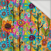 NEON FLOWERS WZ.1 - looped knit fabric
