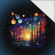 NEON GALAXY WZ.9 -  PANEL (60cm x 50cm) looped knit fabric with elastane ITY