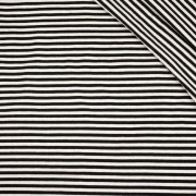 STRIPES WHITE / BLACK 0,5cm x 0,5cm - Viscose jersey