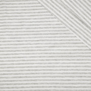 STRIPES MELANGE / WHITE 0,5cm x 0,5cm - Viscose jersey