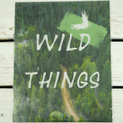 Applique panel 19x24 cm - WILD THINGS