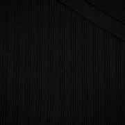 D-16 BLACK - Ribbed knit fabric