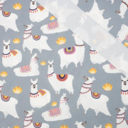 LAMA / grey - Waterproof woven fabric