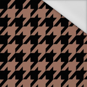 HOUNDSTOOTH / Mocha Mousse  - Waterproof woven fabric