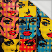 RETRO COMICS PAT.10 - looped knit fabric