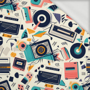RETRO MUSIC - looped knit fabric