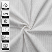 RIB JERSEY - white