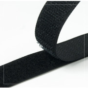 Nylon Velcro Hoop Tape 20 mm complet - BLACK