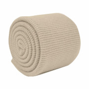 D-207 STRAW BEIGE - elastic sweat in convex stripes SD
