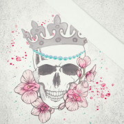 SKULL QUEEN / concrete - panoramic panel looped knit 