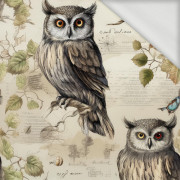 PASTEL BIRDS PAT. 4 (OLW) - looped knit fabric