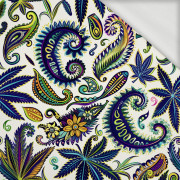 Hemp leaves WZ. 4 - looped knit fabric