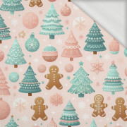 Pastel Christmas wz. 1 - looped knit fabric