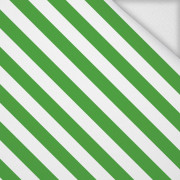 50cm DIAGONAL STRIPES / green - looped knit 