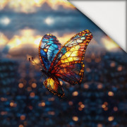 STAINED GLASS WZ.7 -  PANEL (60cm x 50cm) light brushed knitwear