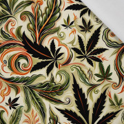Hemp leaves WZ. 5 - Cotton woven fabric