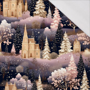 Pink Vintage Christmas wz. 2 - single jersey 