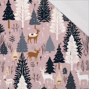 Pink Vintage Christmas wz. 4 - single jersey 