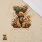 BEAR STEAMPUNK FOREST PAT. 2 - SINGLE JERSEY PANORAMIC PANEL (60cm x 155cm)