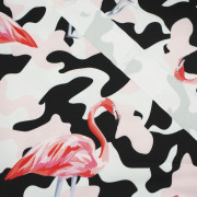 CAMOUFLAGE FLAMINGOS - Waterproof woven fabric