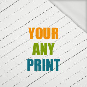 FABRIC WITH CUSTOM PRINT - looped knit fabric
