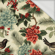 Vintage Christmas wz.18 - looped knit fabric