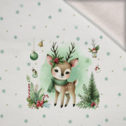 WINTER ANIMALS wz.9 - panel (60cm x 50cm) brushed knitwear with elastane ITY