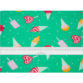 ICE CREAM / green - Viscose jersey WE210