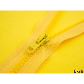 Plastic Zipper 5mm open-end 50cm - lemon B-29