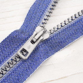 Plastic Zipper decorative open-end 70cm -  eans