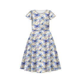 Butterfly & Flowers wz.15- Slub Weave