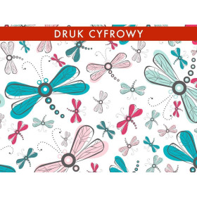 DRAGONFLIES - Viscose jersey WE210