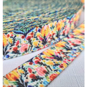 Webbing Tape with Print 25mm - Folk Art wz.14