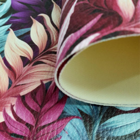 LEAVES AND FERNS WZ. 3 (46 cm x 50 cm) - thick pressed leatherette