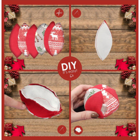 Winterbag + paper pattern for Christmas decorations 