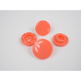 Snaps KAM, plastic fasteners 14mm -salmon pink 10 sets