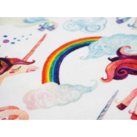 RAINBOW UNICORNS - Viscose jersey WE210