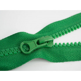 Plastic Zipper 5mm open-end 60cm - GREEN