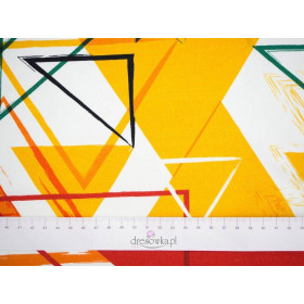 COLORFUL TRIANGLES - Viscose jersey WE210