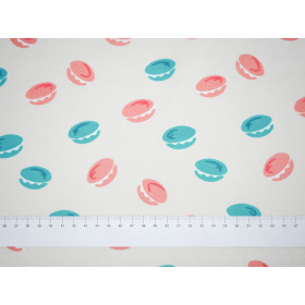 Macarons ( J'adore Paris) / peach - single jersey with elastane TE210